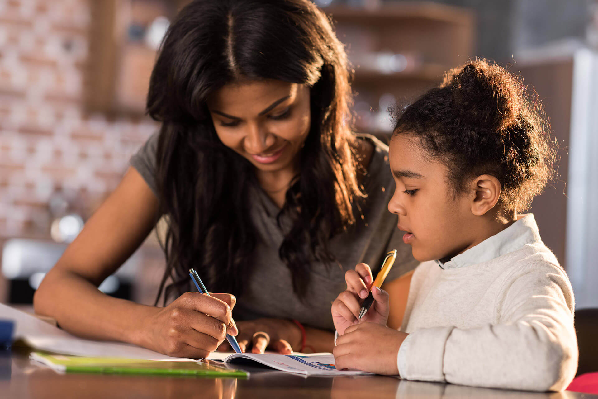 children learning